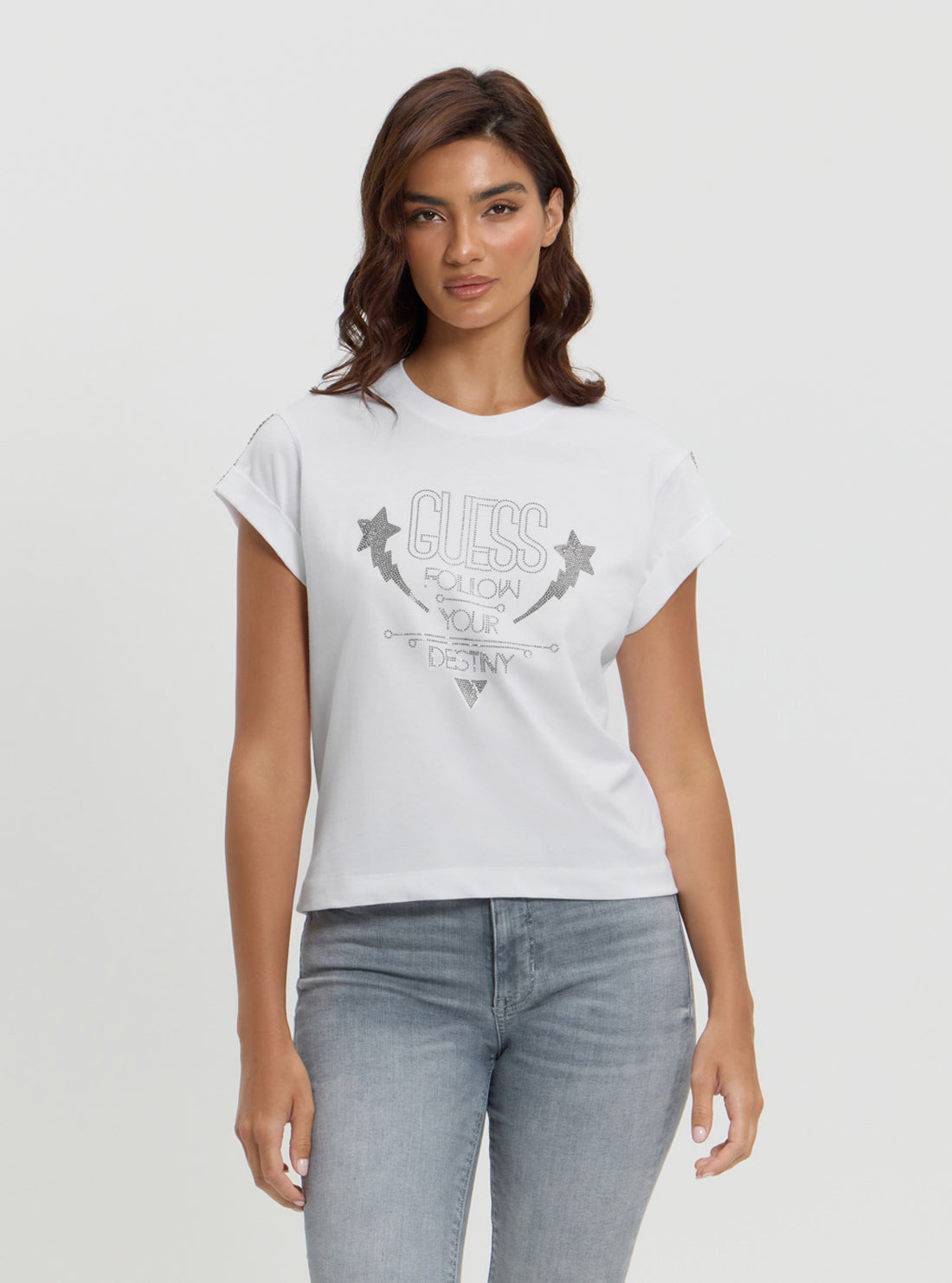 Eco White Strass T-Shirt