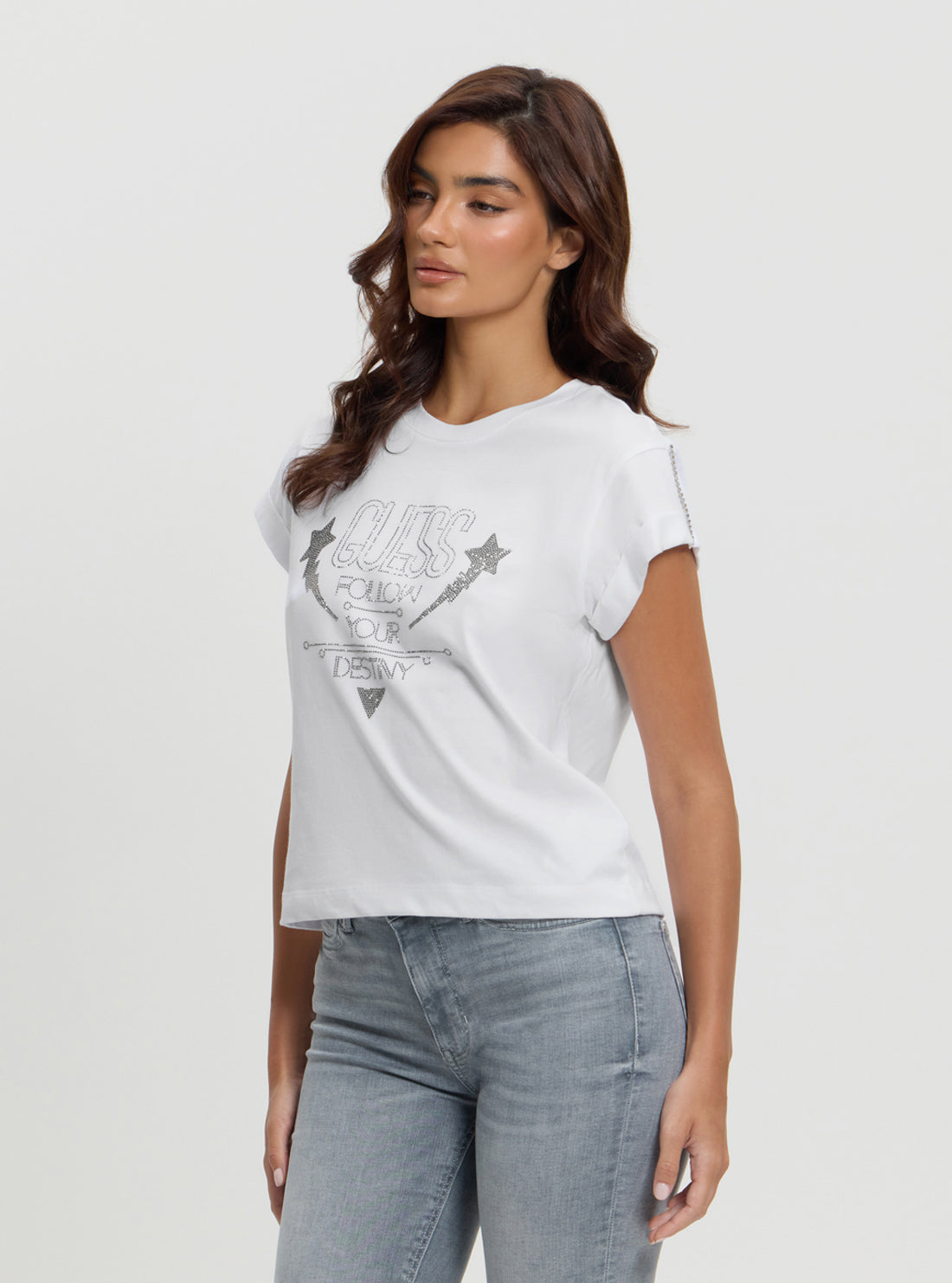 Eco White Strass T-Shirt