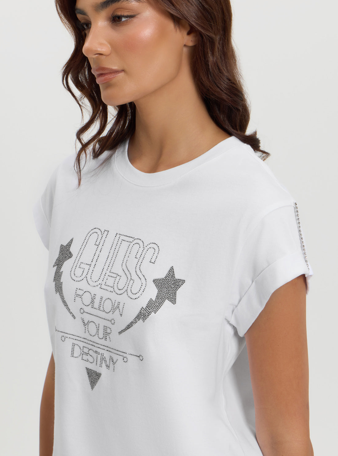 Eco White Strass T-Shirt