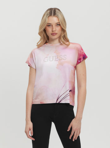 Pink Logo Kimono T-Shirt