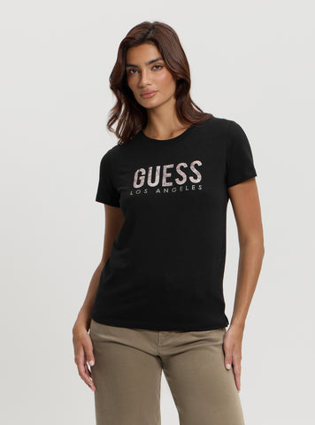 Eco Black Python Logo T-Shirt