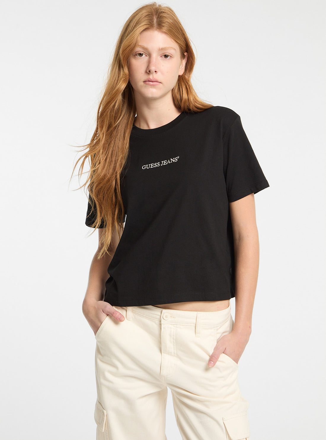 Guess Jeans Black Logo T-Shirt