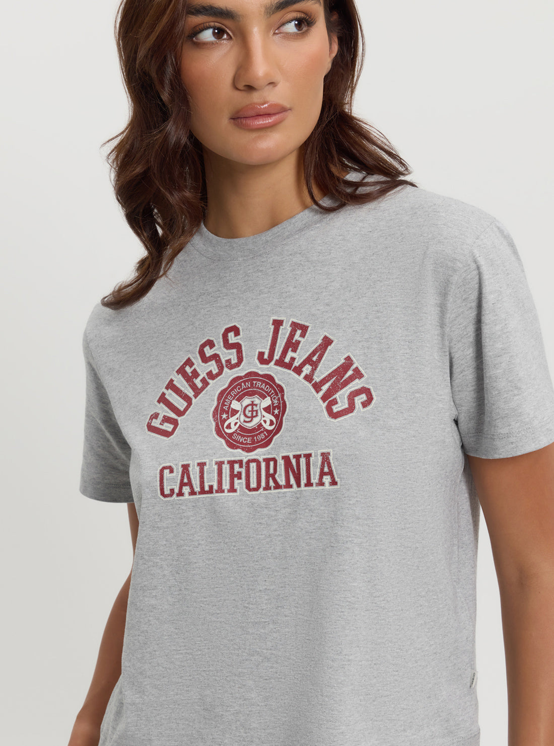 Guess Jeans Grey Boxy T-Shirt