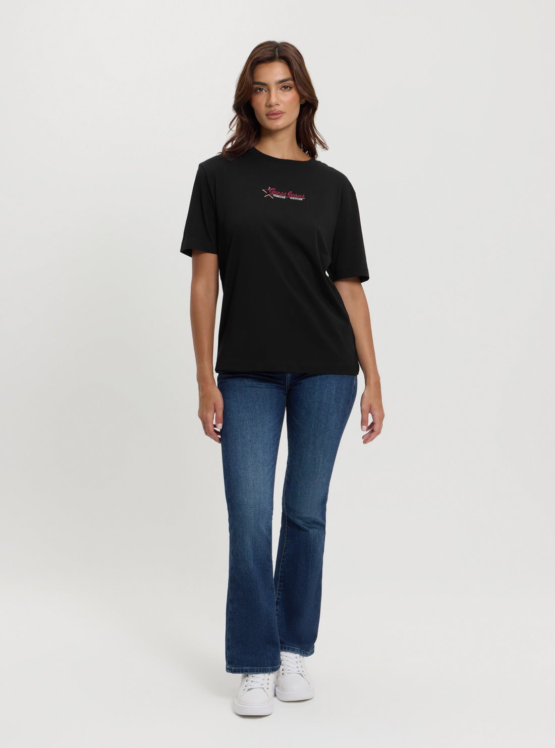 Guess Jeans Black Print T-Shirt