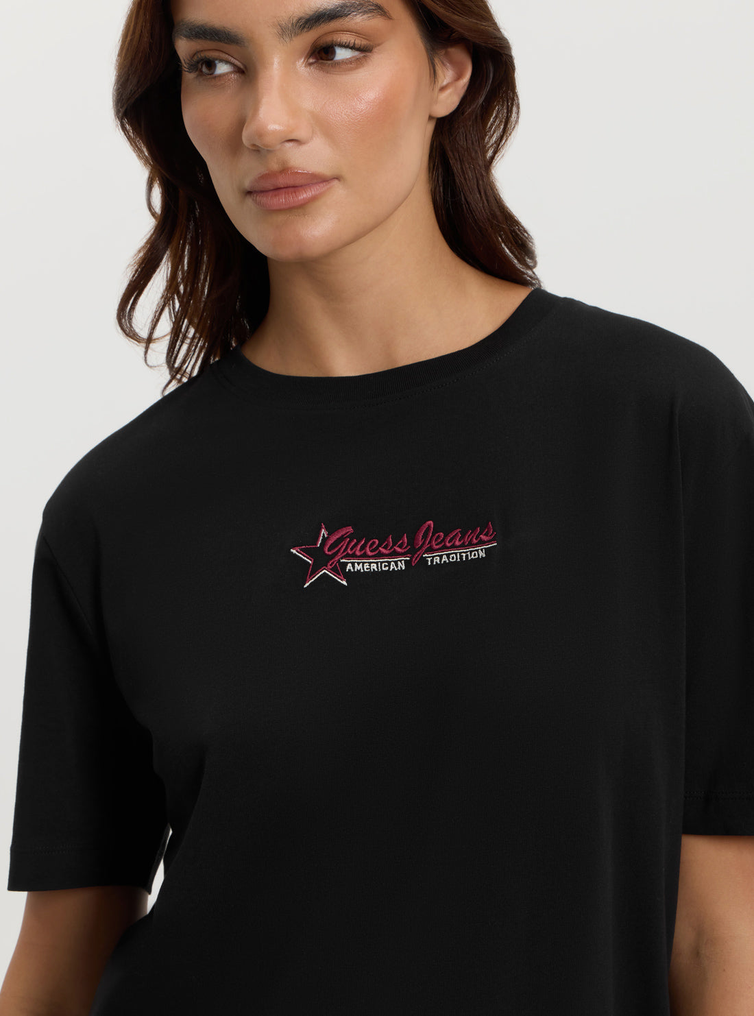 Guess Jeans Black Print T-Shirt
