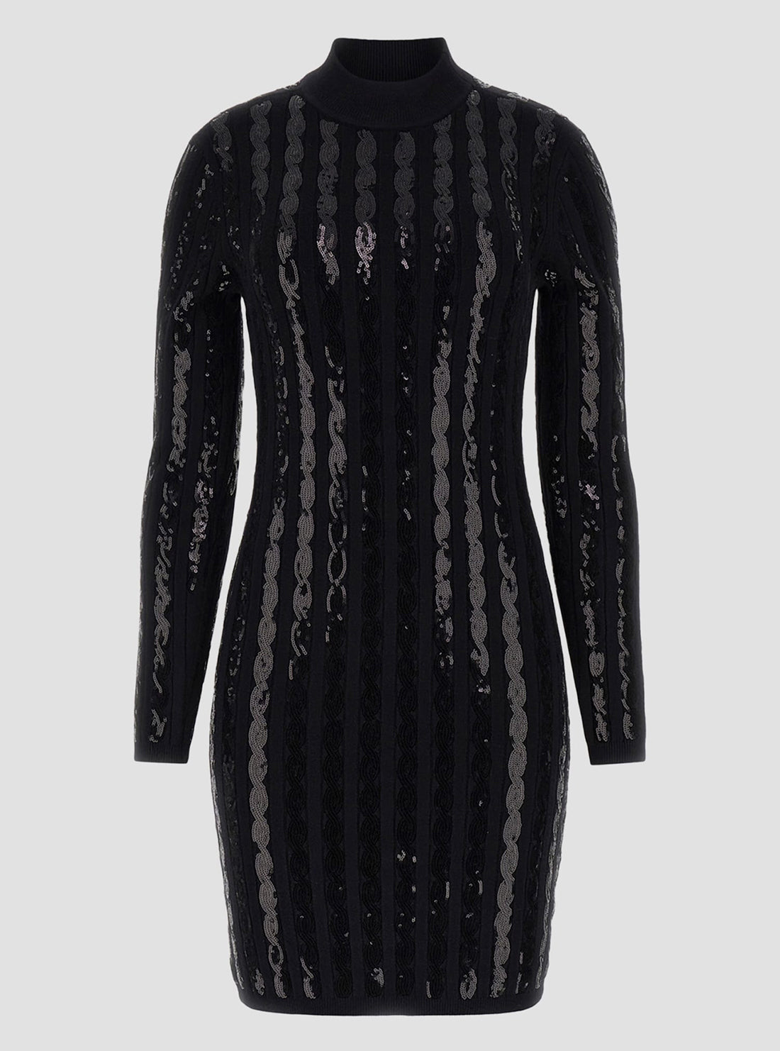 Black Sequin Bailey Mini Dress