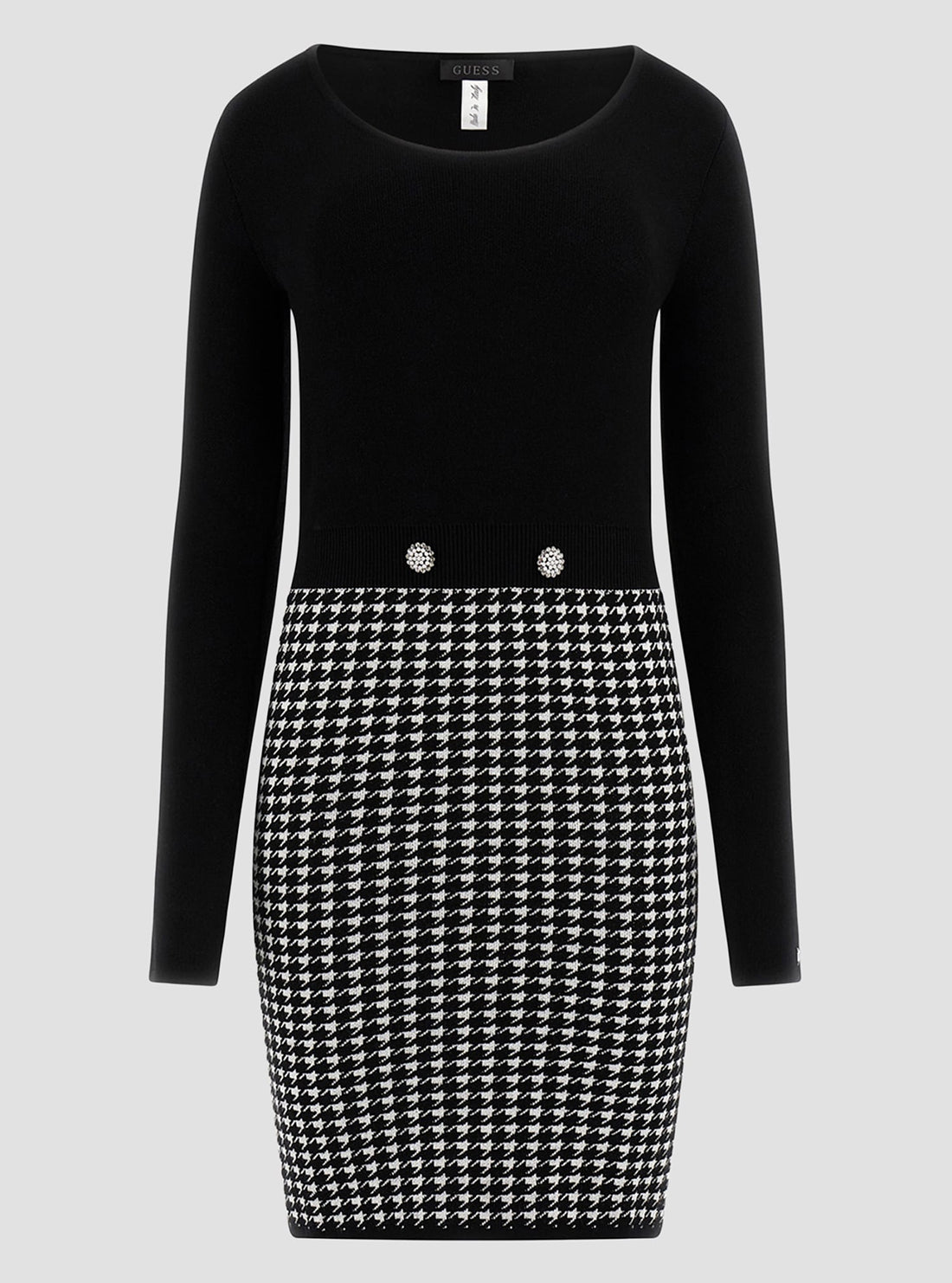 Black Gabriella Knit Mini Dress