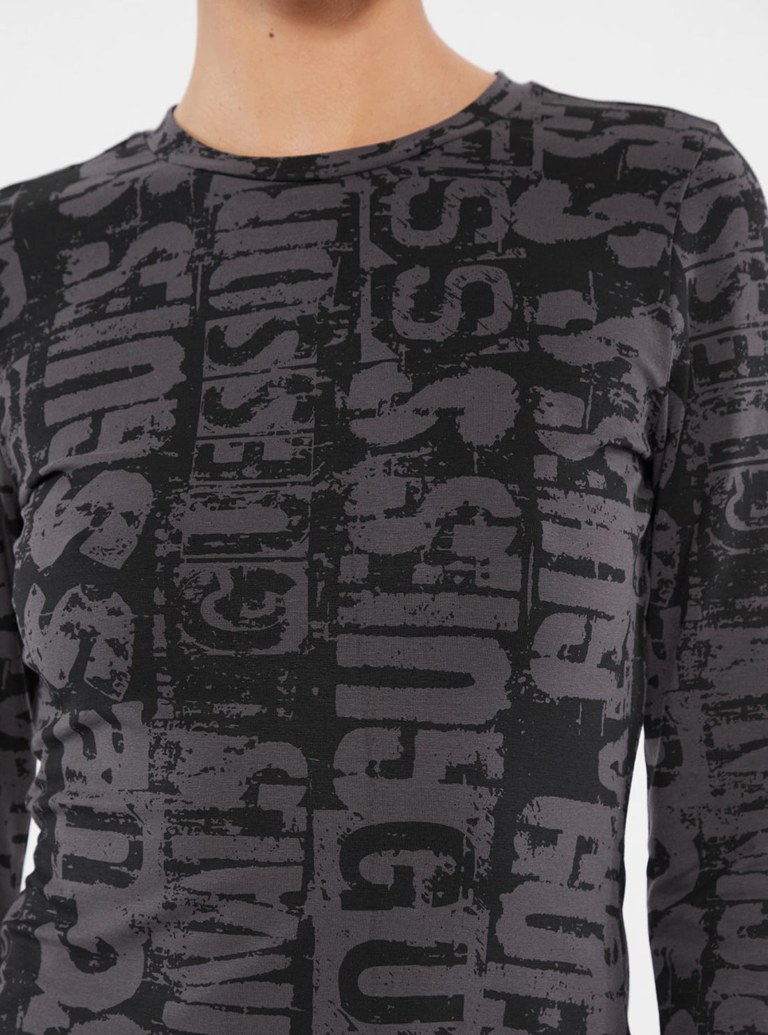 Guess Originals Black Printed Mini Dress