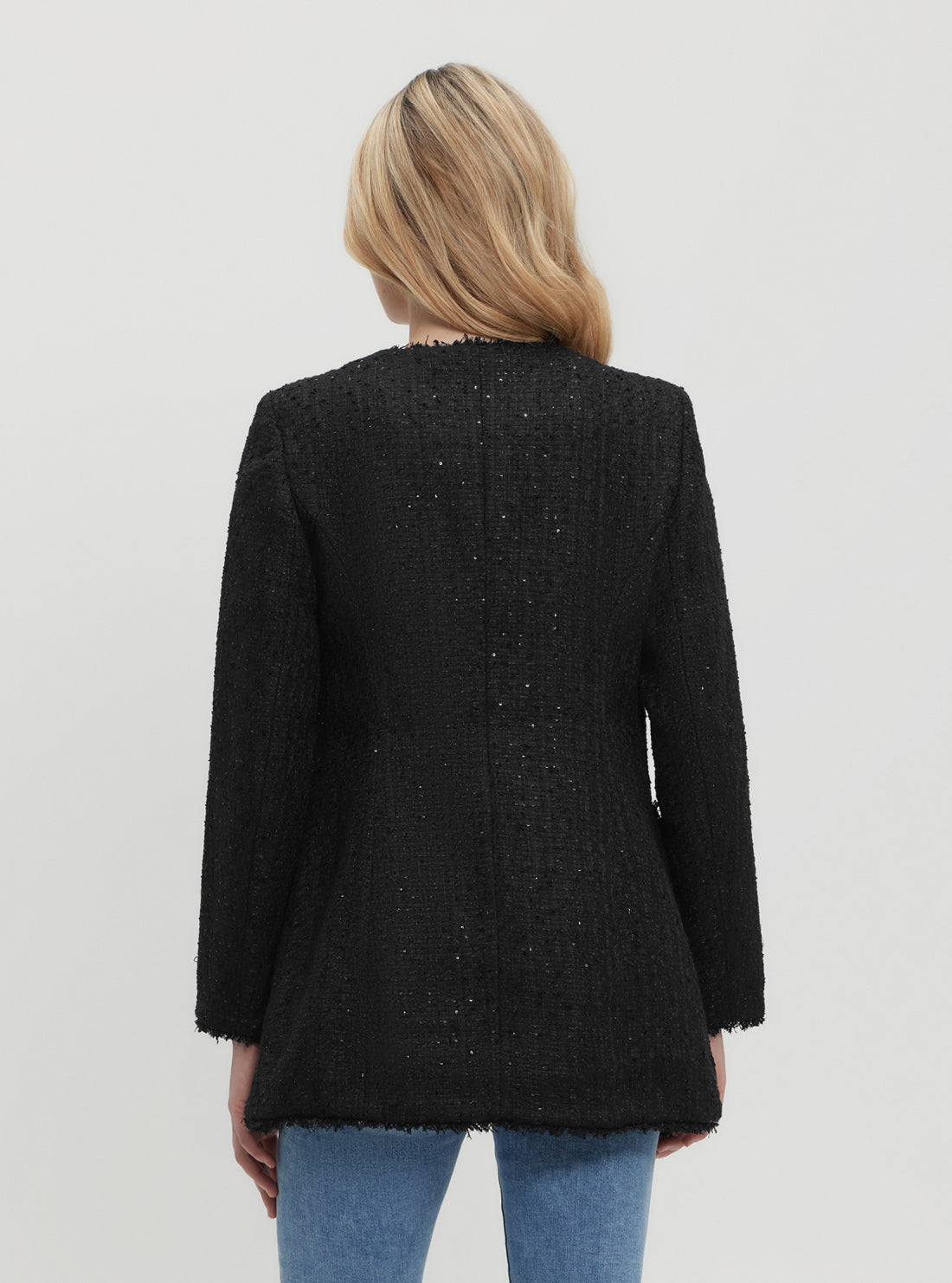 Black Noelie Tweed Jacket