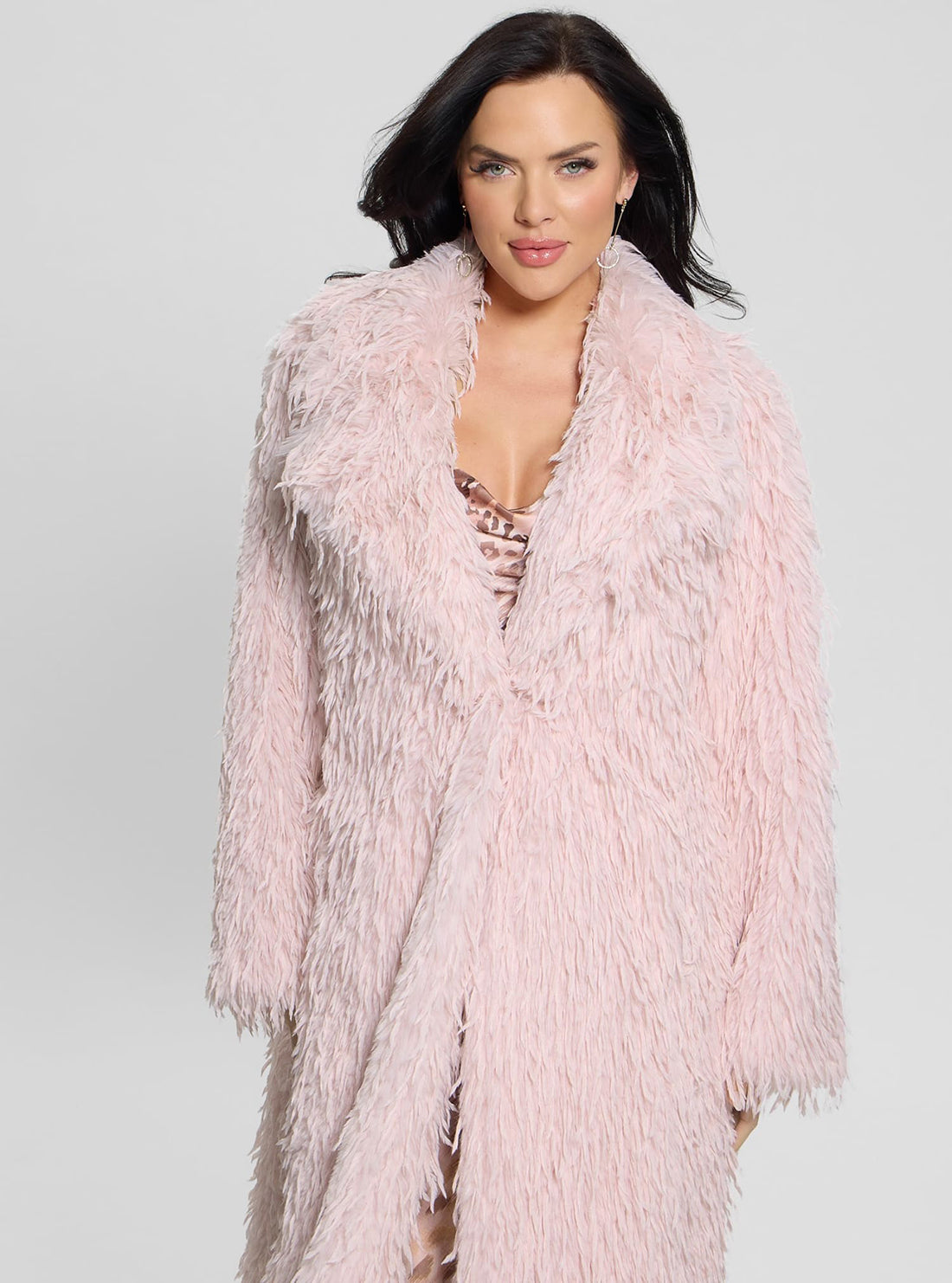 Pink Fenix Faux Fur Coat