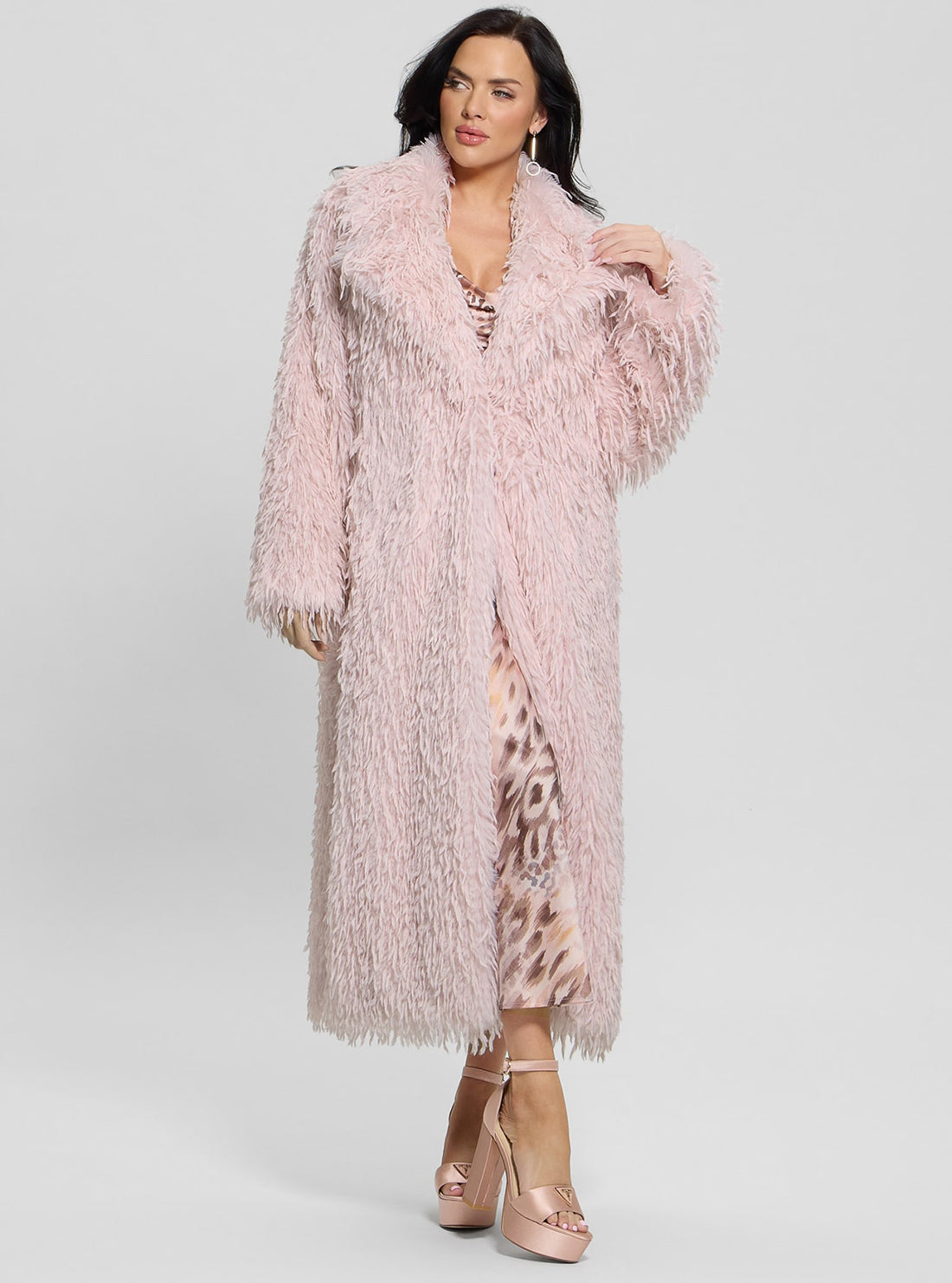 Pink Fenix Faux Fur Coat