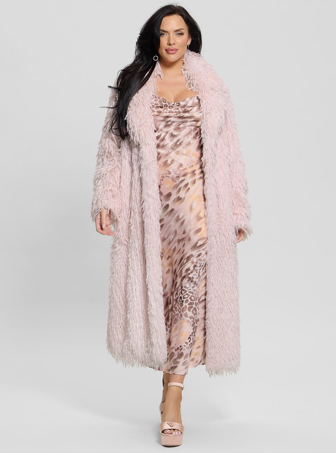 Pink Fenix Faux Fur Coat