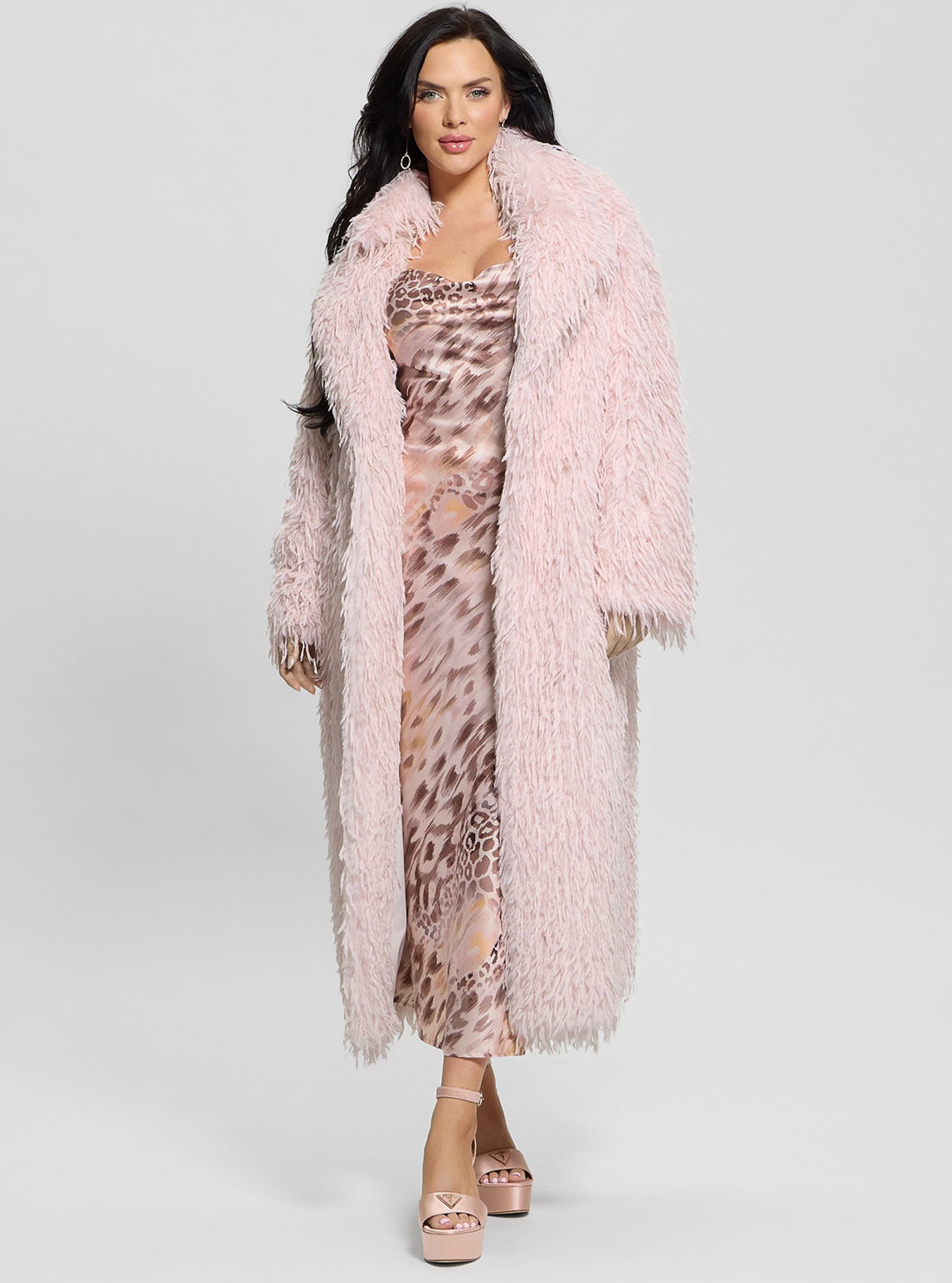 Pink Fenix Faux Fur Coat
