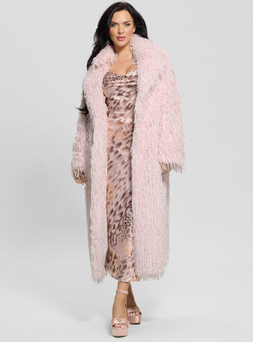 Pink Fenix Faux Fur Coat