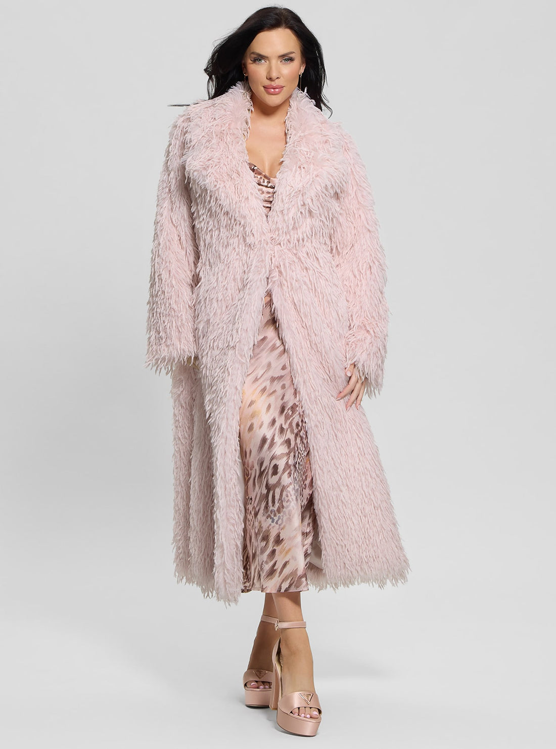 Pink Fenix Faux Fur Coat