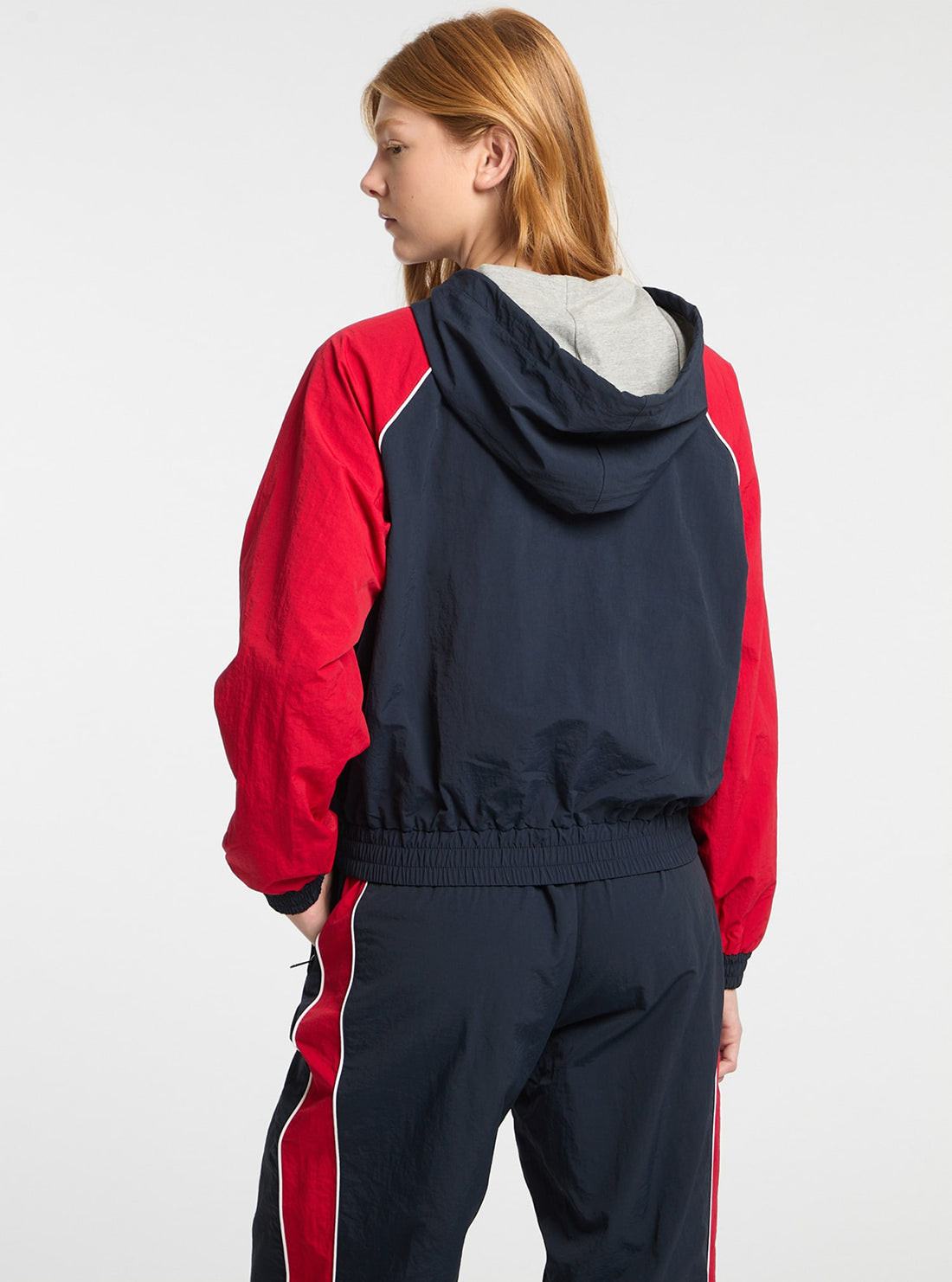 Guess Jeans Navy Red Windbreaker Jacket