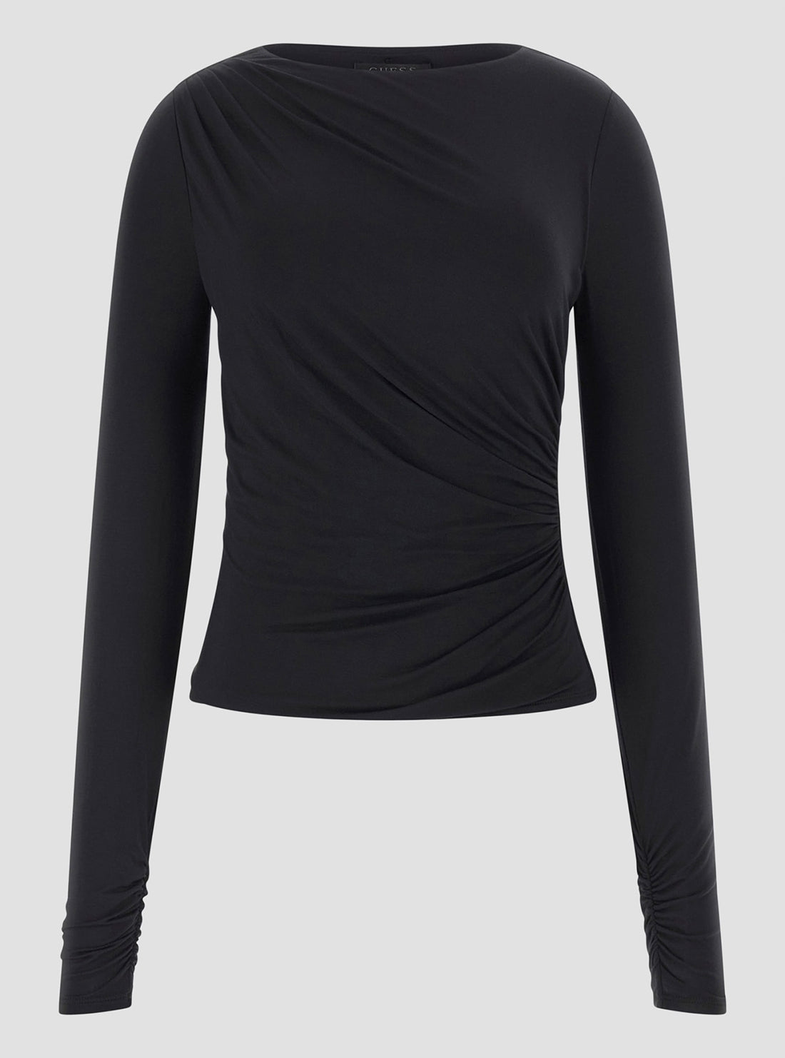 Black Shirred Noelle Top
