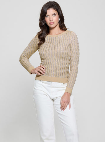 Beige Josie Knit Top