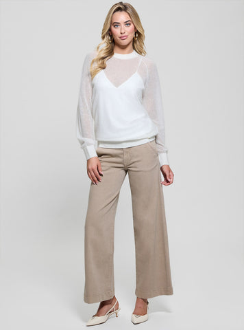 White Izabella Knit Top