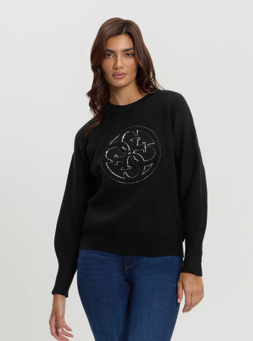 Black Kate Logo Jumper