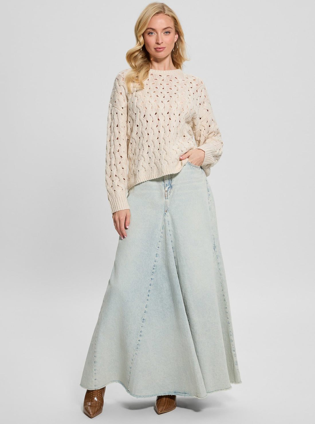 Beige Tawnya Knit Jumper