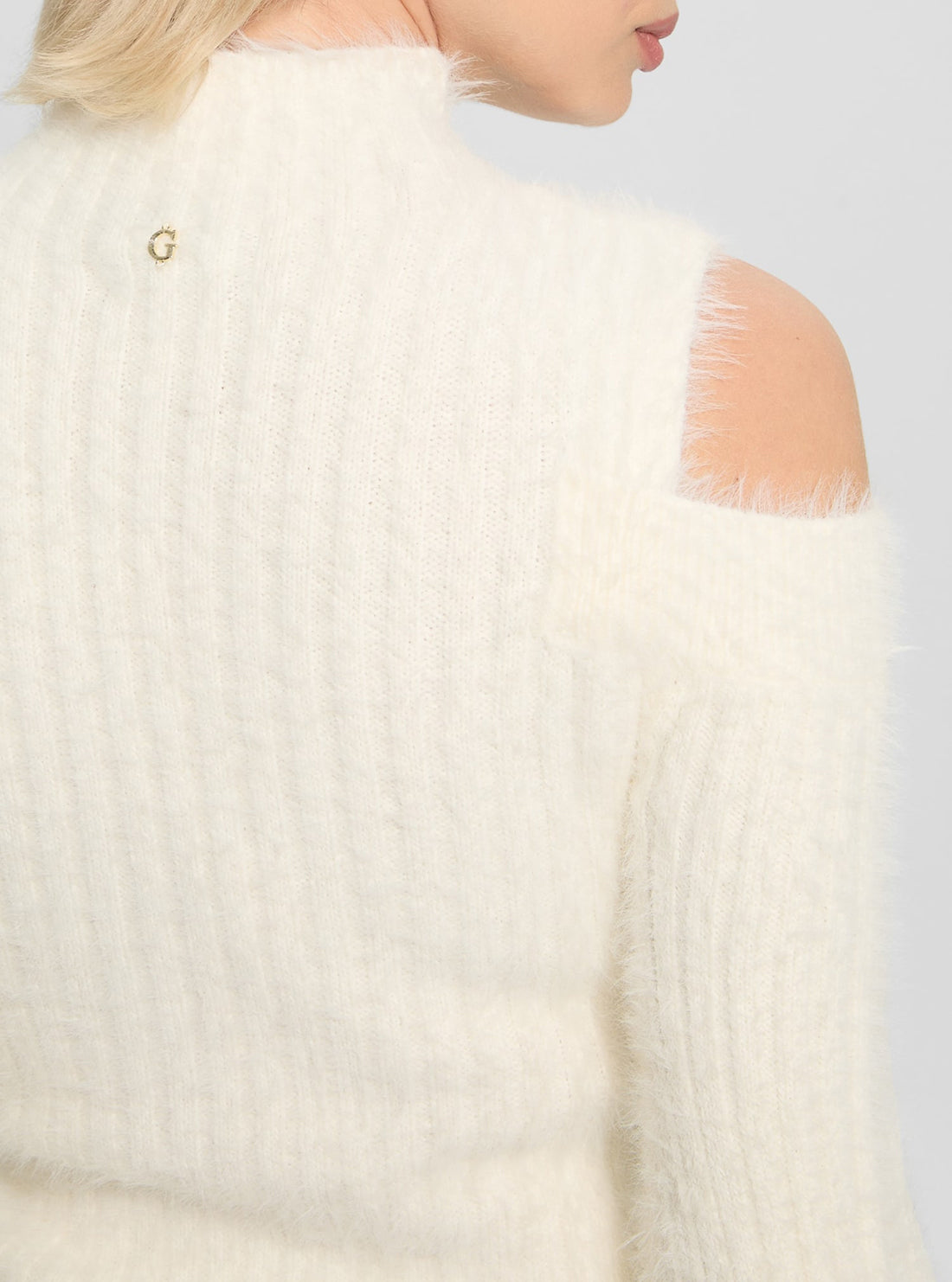 Beige Fuzzy Takara Knit Top