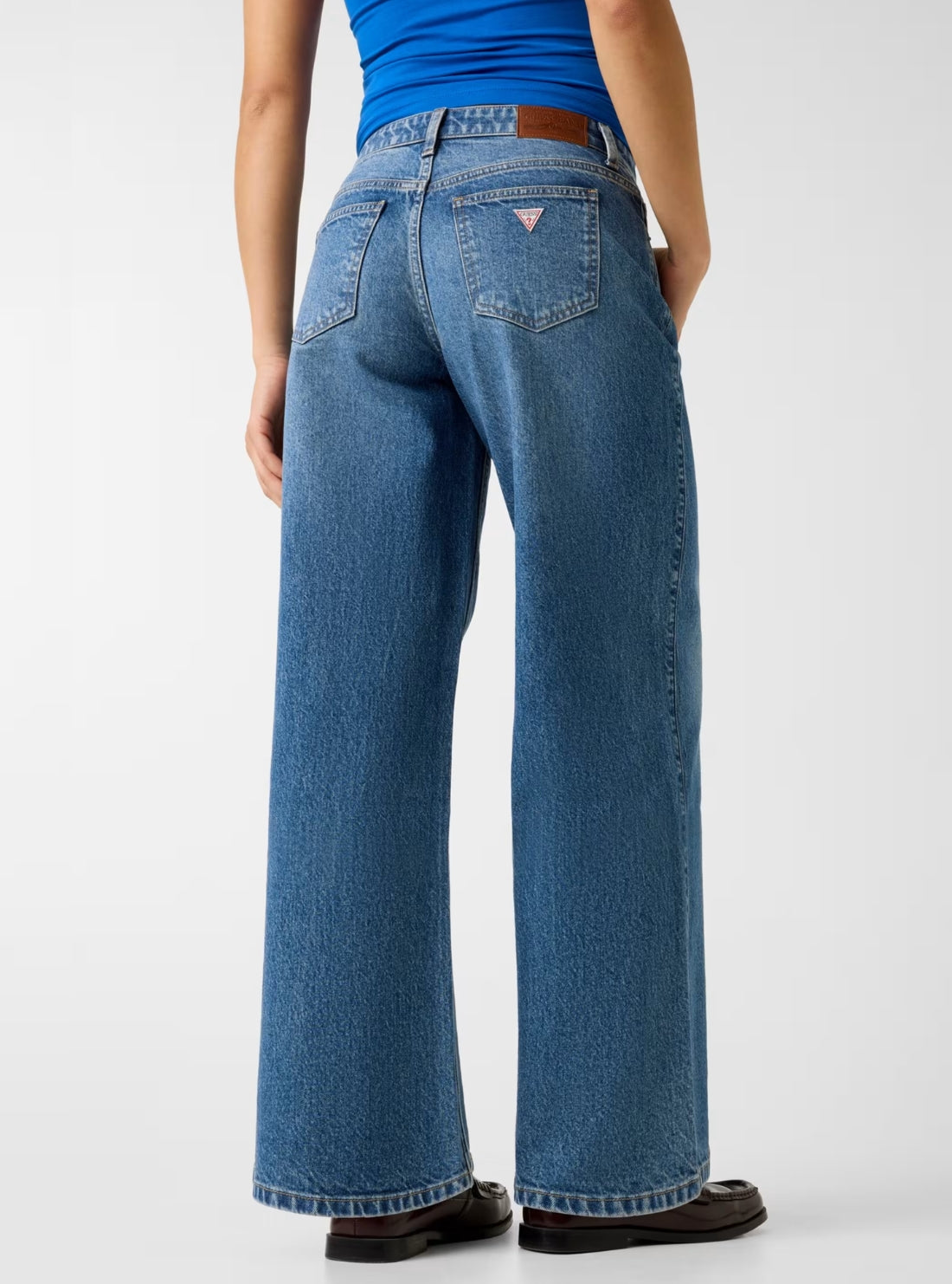 Guess Jeans G11 Wide Leg Jeans in Medium Wash W5YA0YD6333 Back View