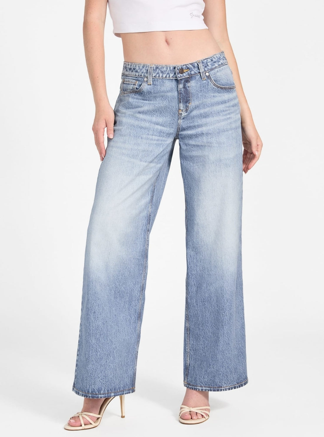 パンツ 00s Guess low rise jeans Eco Low Rise Baggy Jeans in Light Wash | GUESS