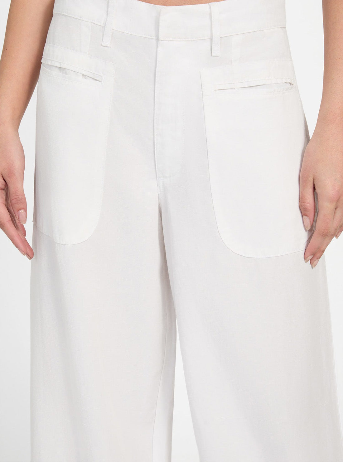 White Quinn Parachute Pants