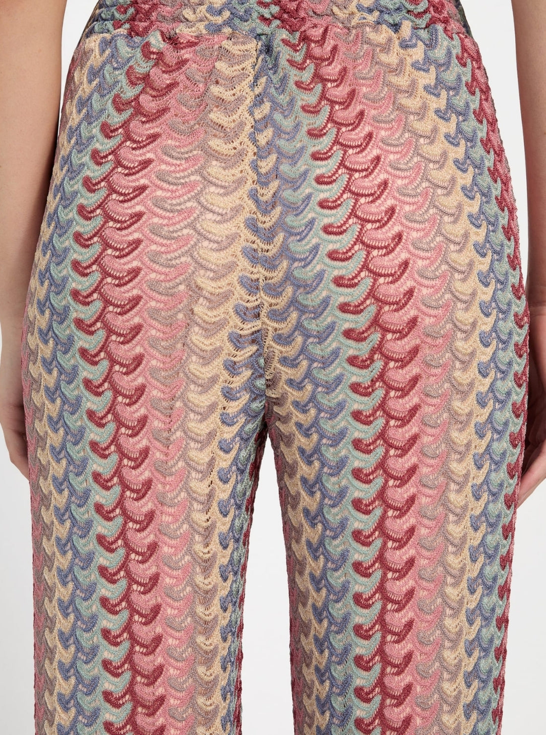 GUESS Womens Eco High-Rise Bellagio Wide-Leg Jeans in Light Wash W5YA1CD5QP2 Back View