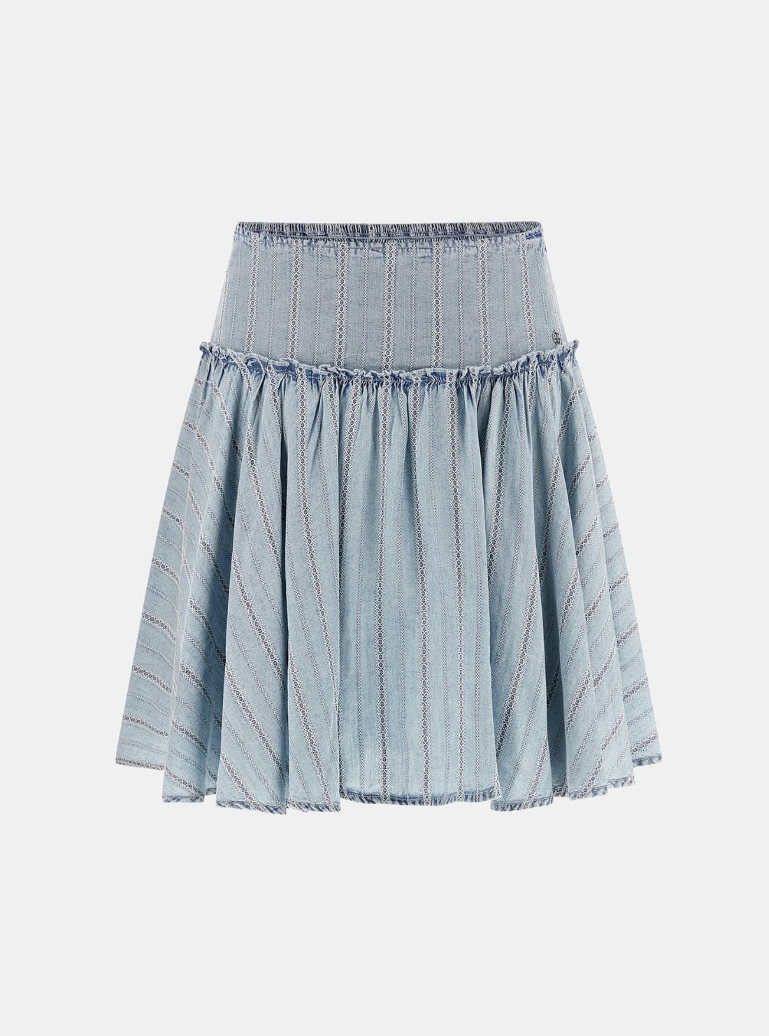 GUESS Womens Blue Soledad Remedios Mini Skirt W6GD11D0720 Flatlay