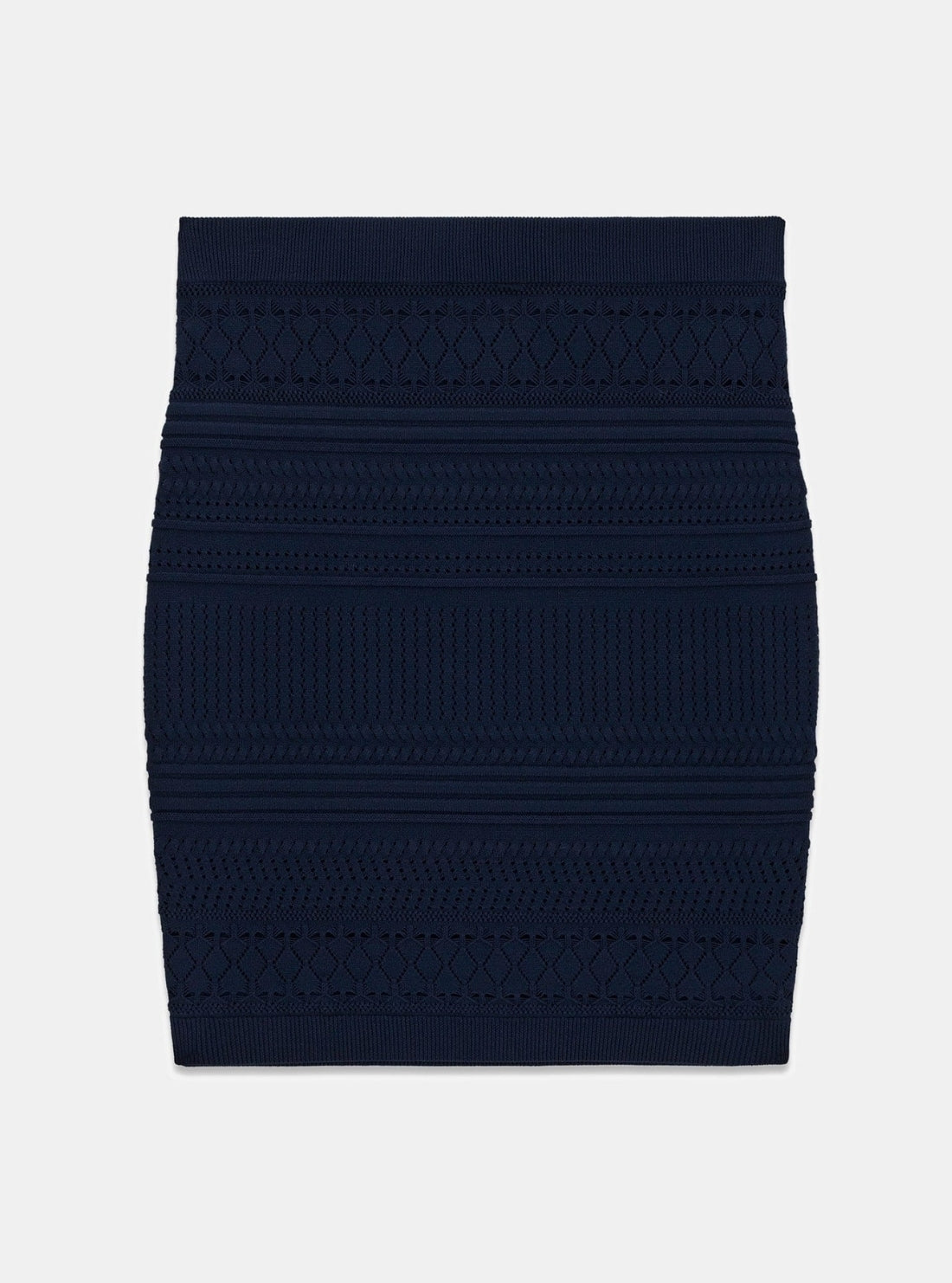 GUESS Womens Eco Blackened Blue Michelle Sweater Skirt W6GD21Z0602 Flatlay
