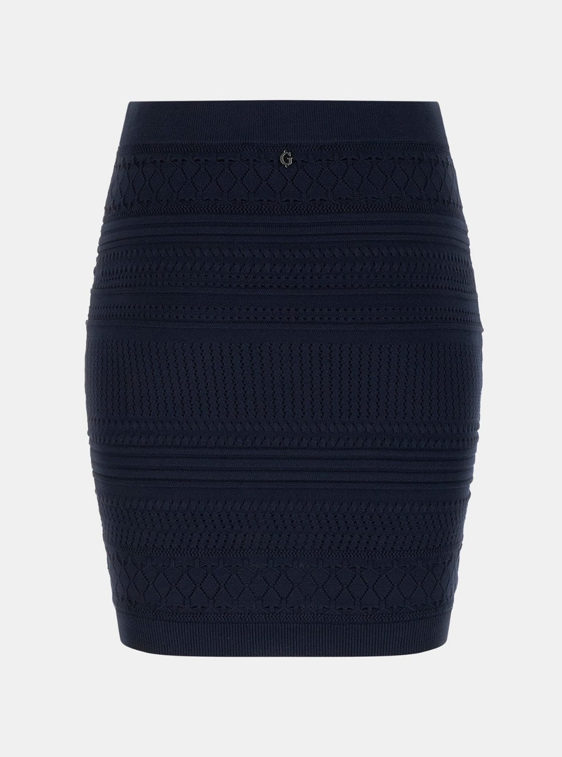 GUESS Womens Eco Blackened Blue Michelle Sweater Skirt W6GD21Z0602 Flatlay