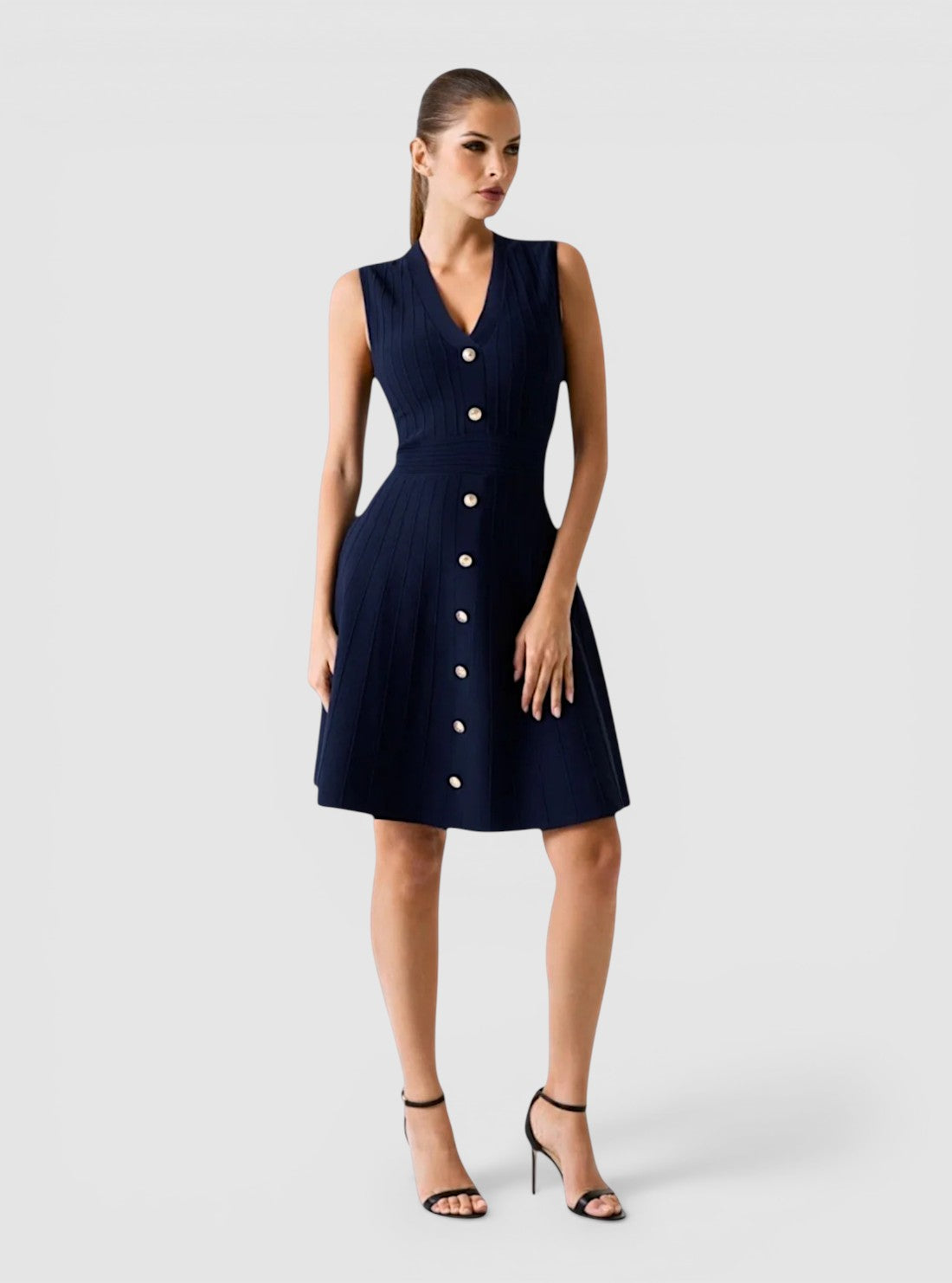 GUESS Womens Eco Blue Amber Sweater Dress W6GK53Z0658 Full View
