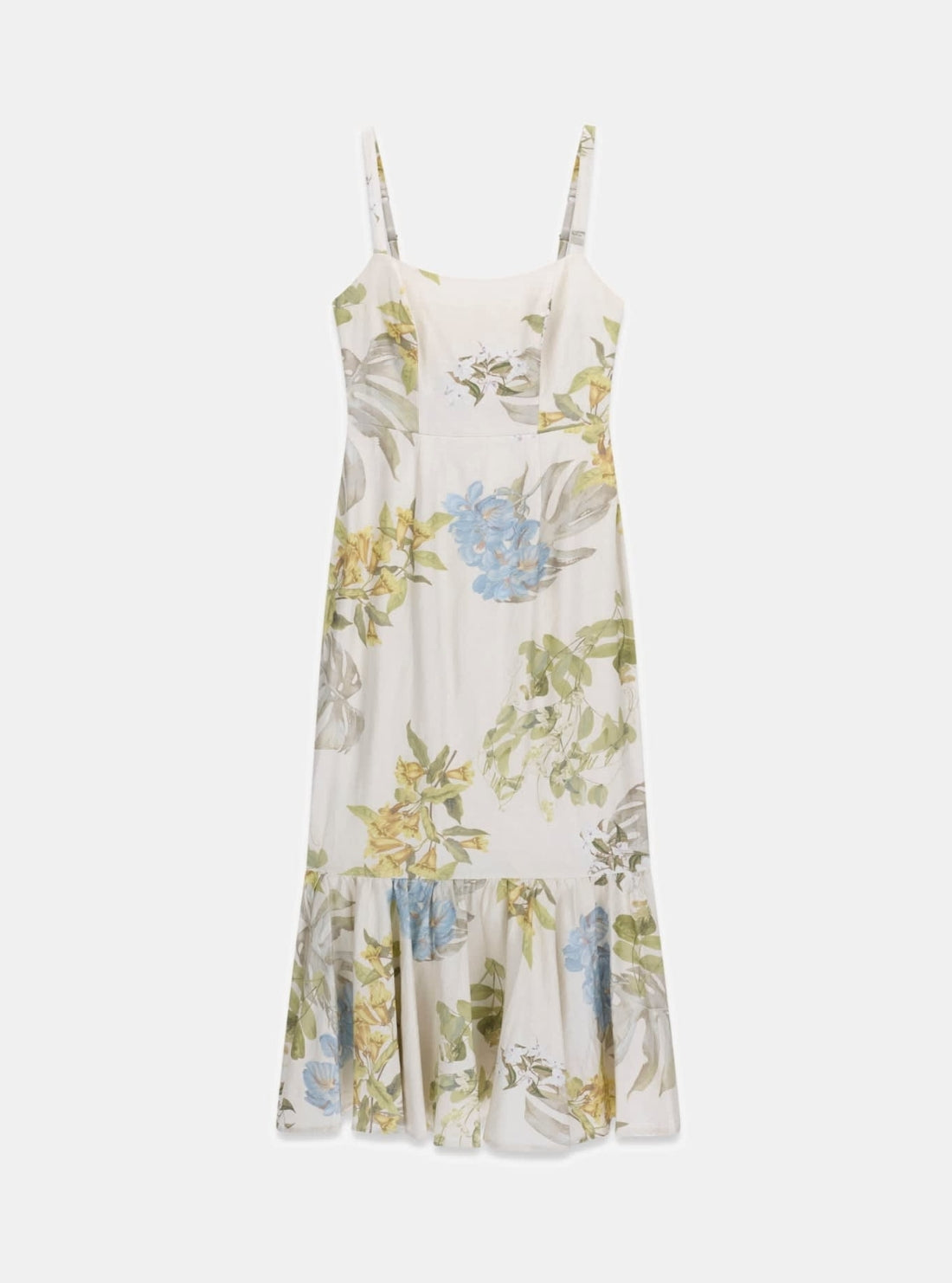 GUESS Womens Multi Rory Floral Midi Dress W6GKA6W2409 Flatlay