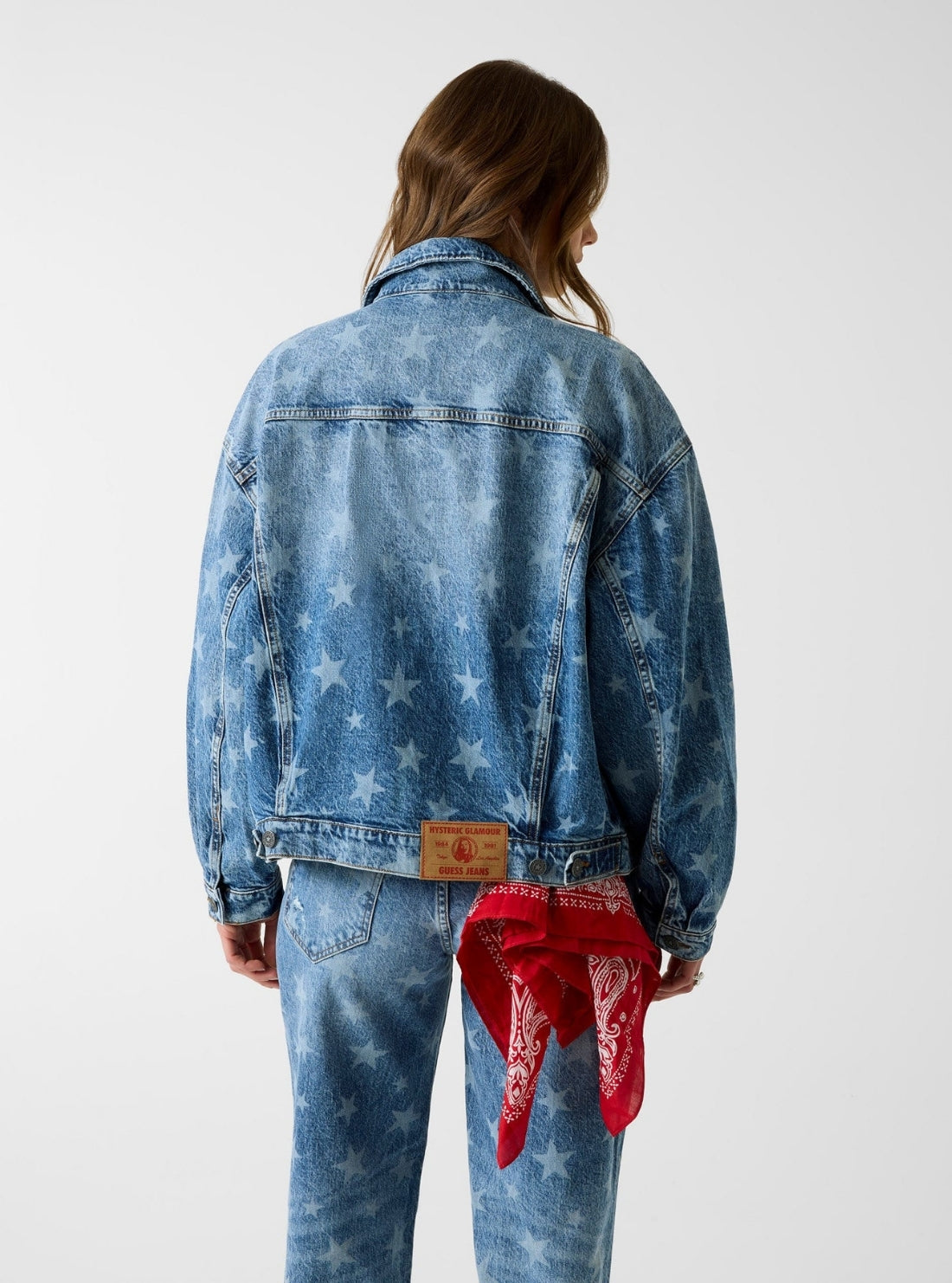 Guess Jeans Hysteric Glamour Denim Jacket W6GN39D5M5X Back View