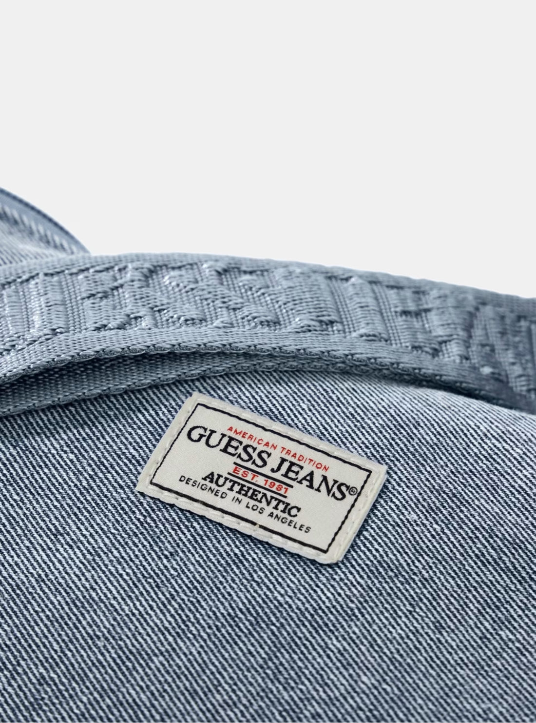 Guess Jeans Denim Crossbody Bag W6GZB6WF8V1 Detail View
