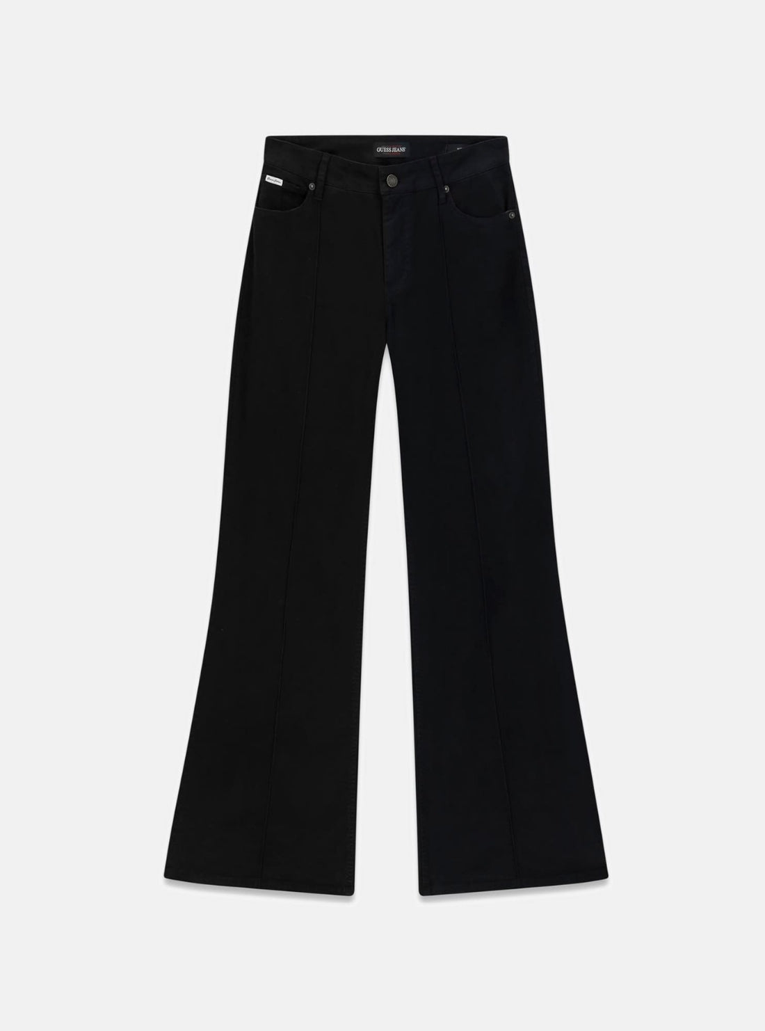 Guess Jeans Black High Rise Flare Jeans W6RA0RWJ051 Flatlay
