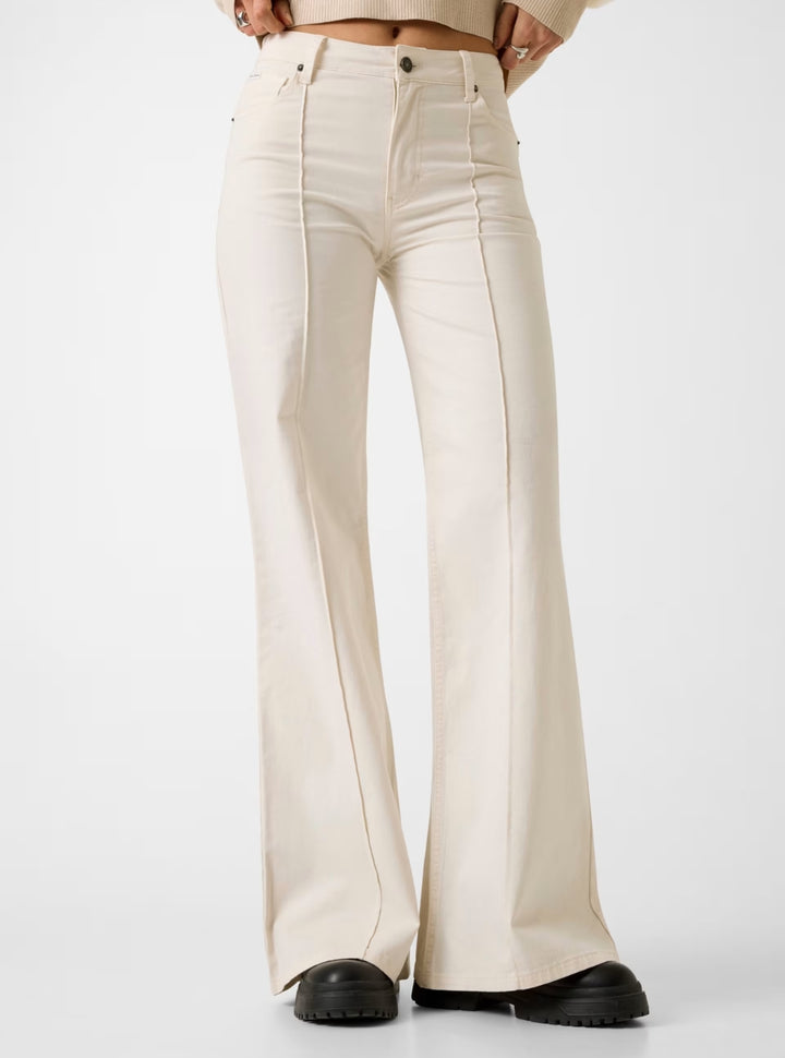 Guess Jeans Eco Beige High Rise Flare Jeans W6RA0RWJ051 Front View