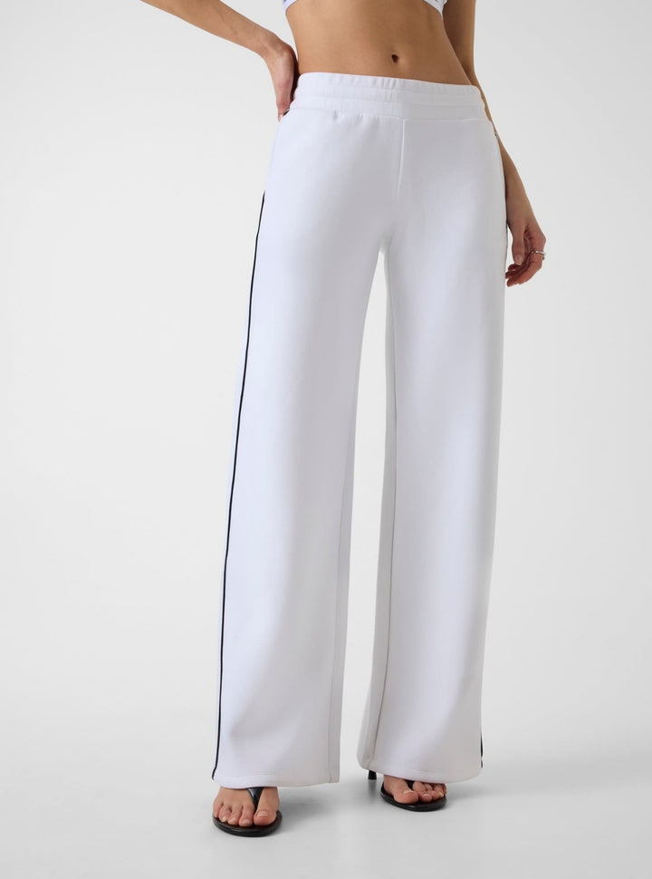 Guess Jeans White Scuba Track Pants W6RB43KD122 Front View