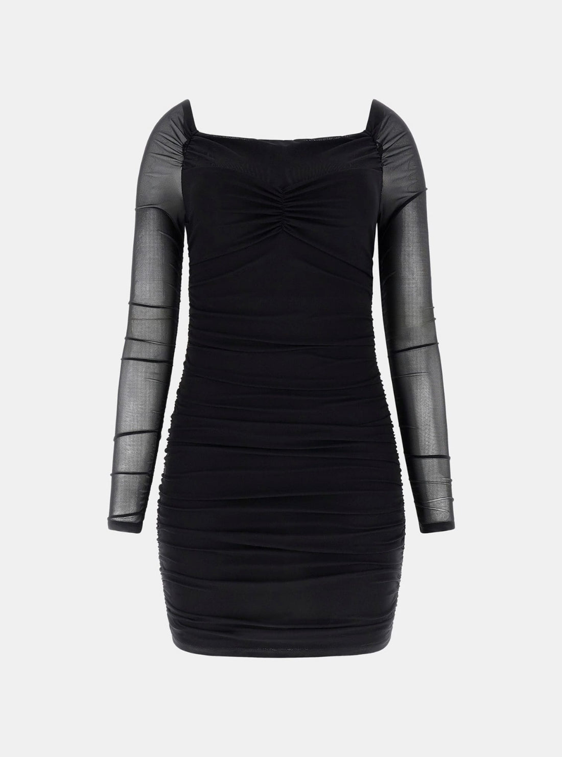 GUESS Womens Black Calista Off-Shoulder Mini Dress W6RK0AKBAH2 Flatlay