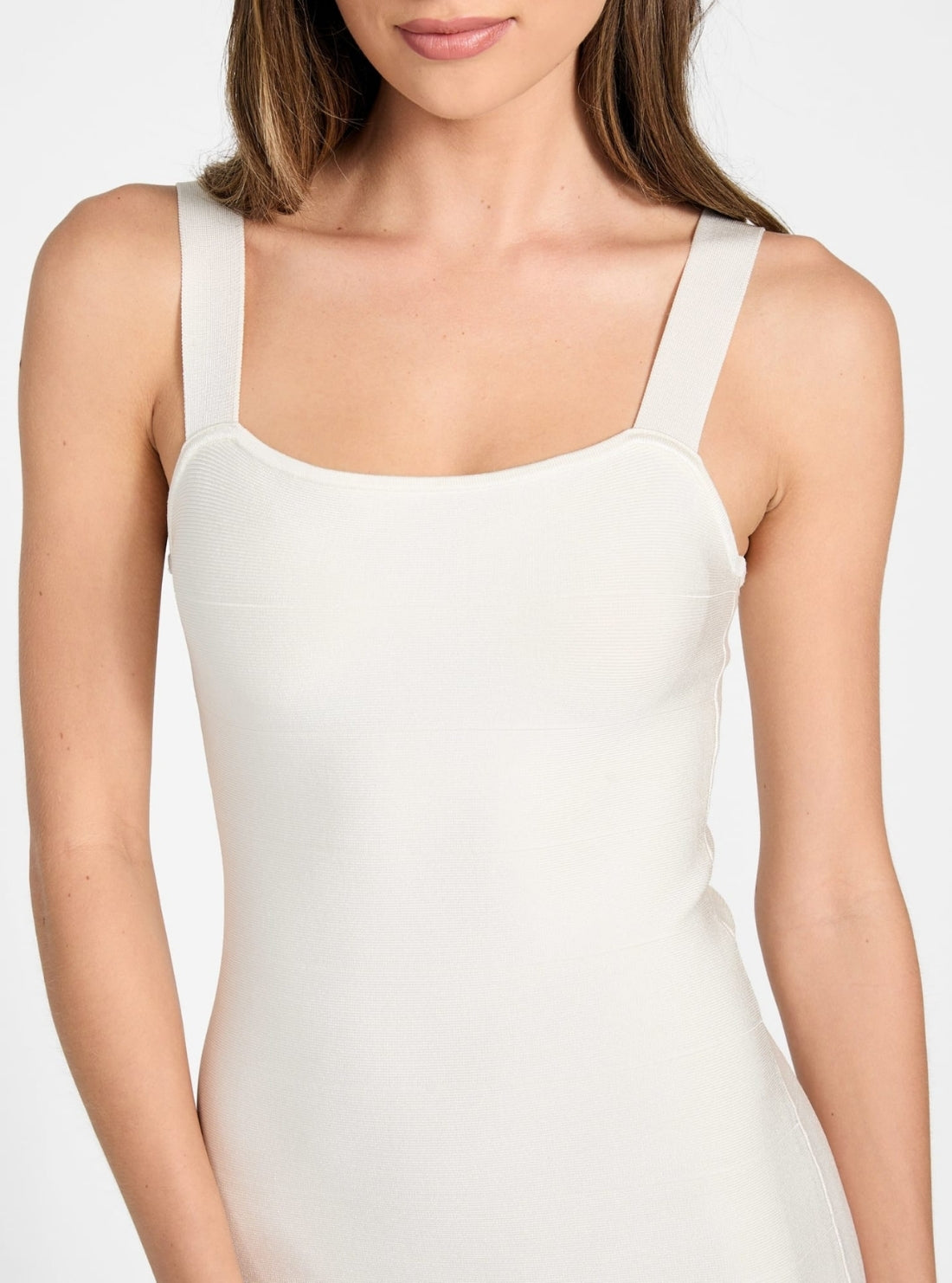 GUESS Womens White Raquel Bandage Mini Dress W6RK1FZ0602 Detail View