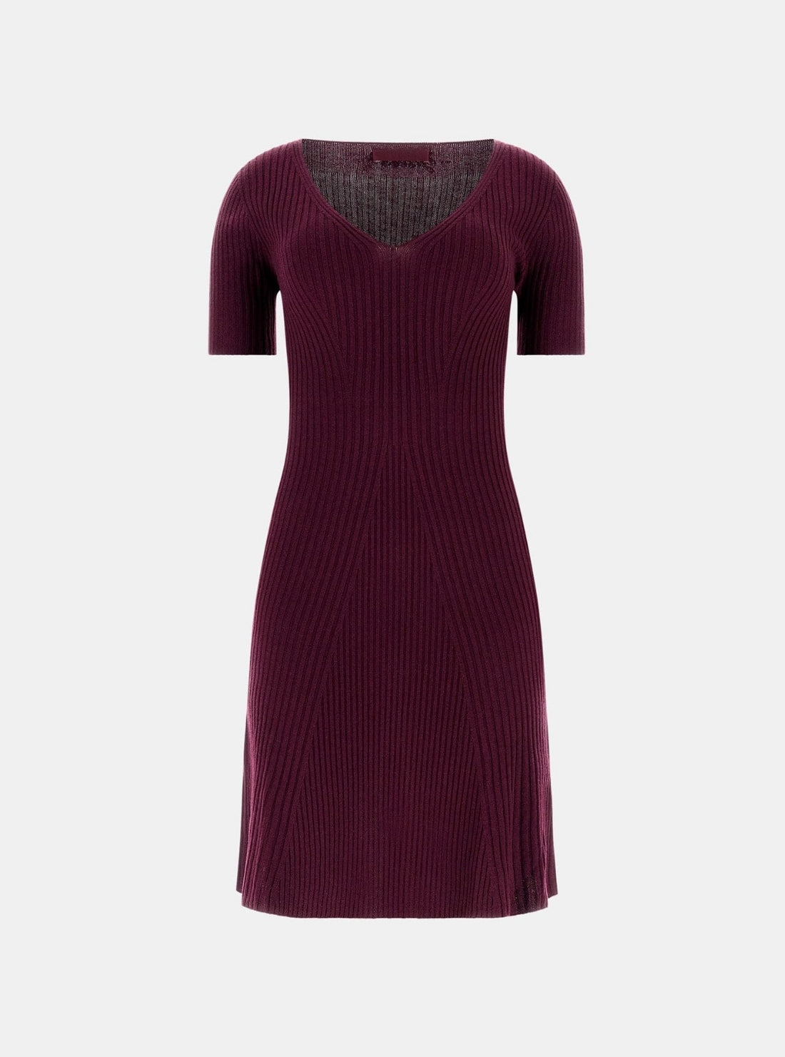 GUESS Womens Red Mae Seamless Sweater Dress W6RK94Z3OW2 Flatlay