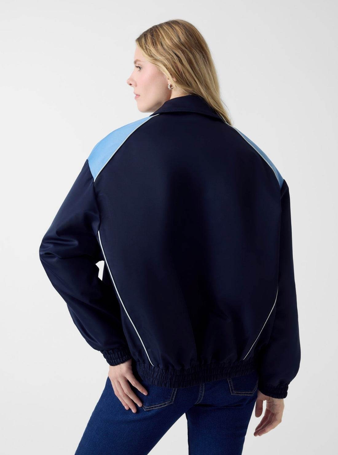 Guess Jeans Blue Heritage Windbreaker W6RL35WHAA2 Back View