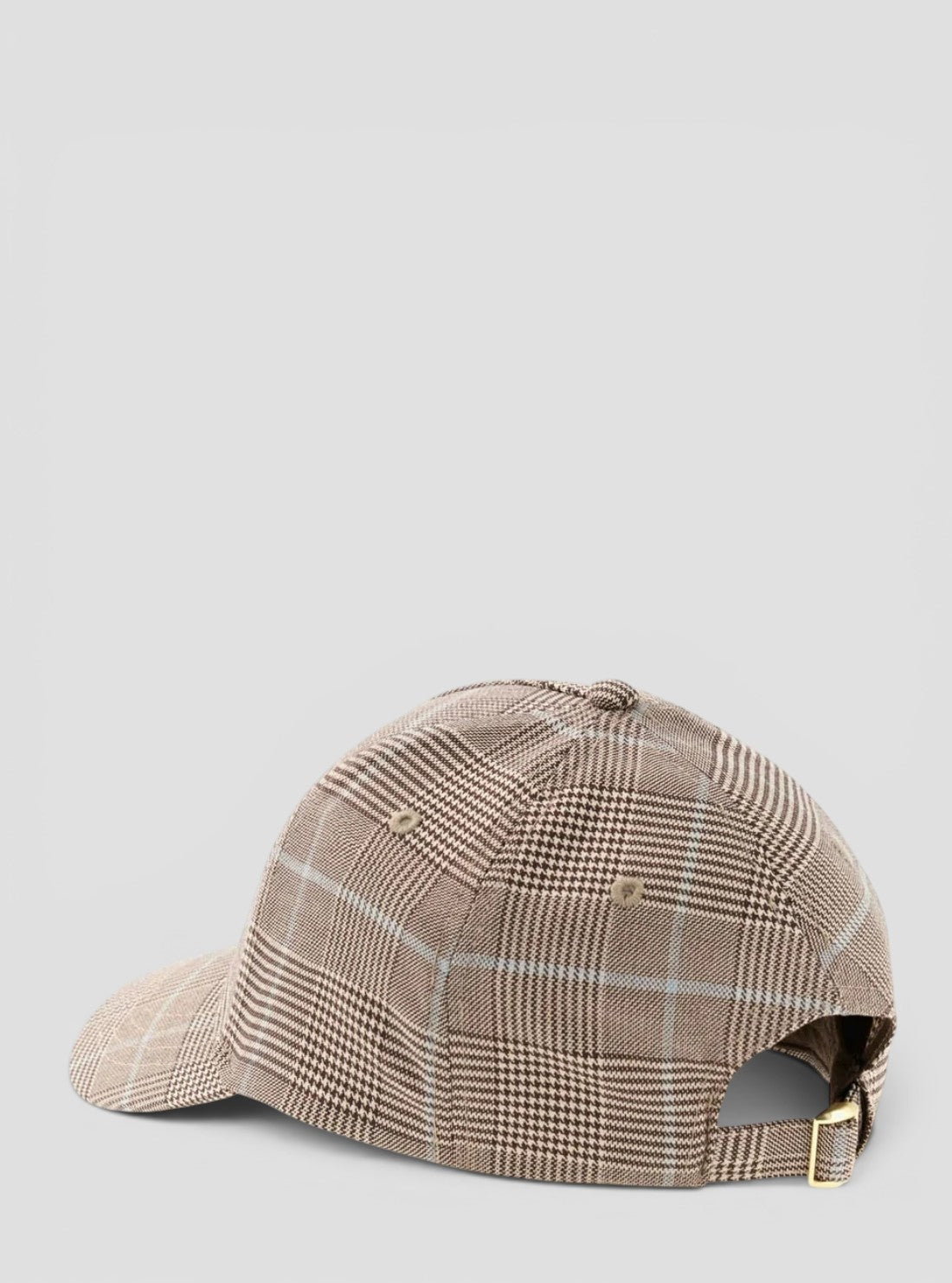 GUESS Womens Multi Prince of Wales Checked Cap W6RZ03WJ642 Back Side View