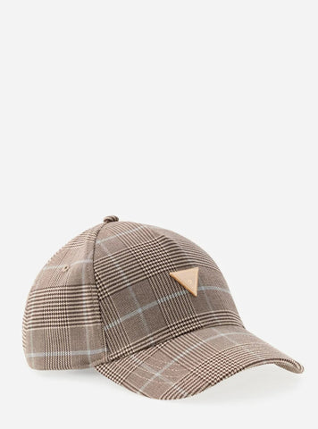 GUESS Mens Multi Prince of Wales Checked Cap W6RZ03WJ642 Side View