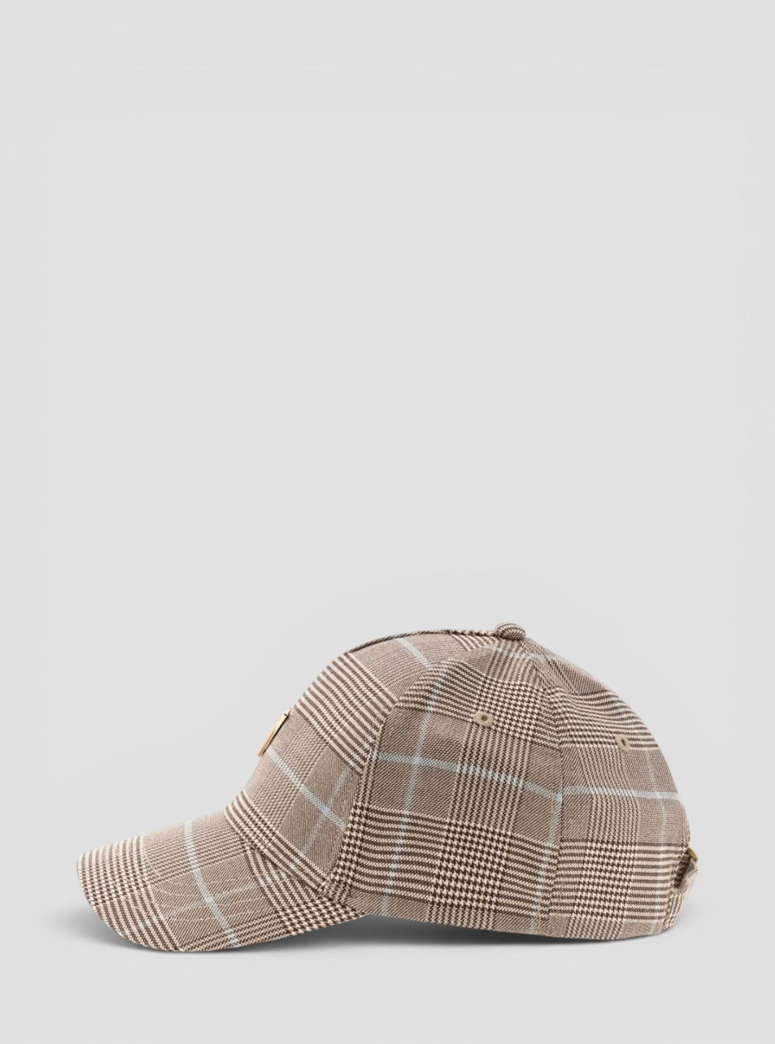 GUESS Womens Multi Prince of Wales Checked Cap W6RZ03WJ642 Side View1