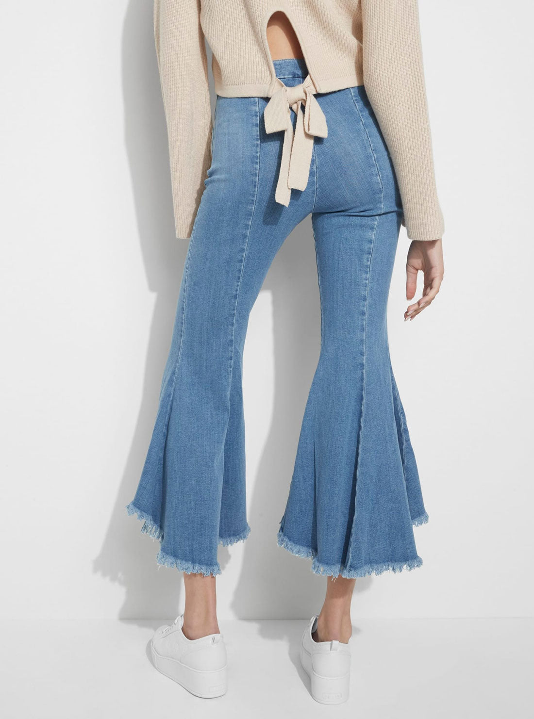 Blue Sofia 1981 Flare Denim Jeans | GUESS Women's Apparel | back view