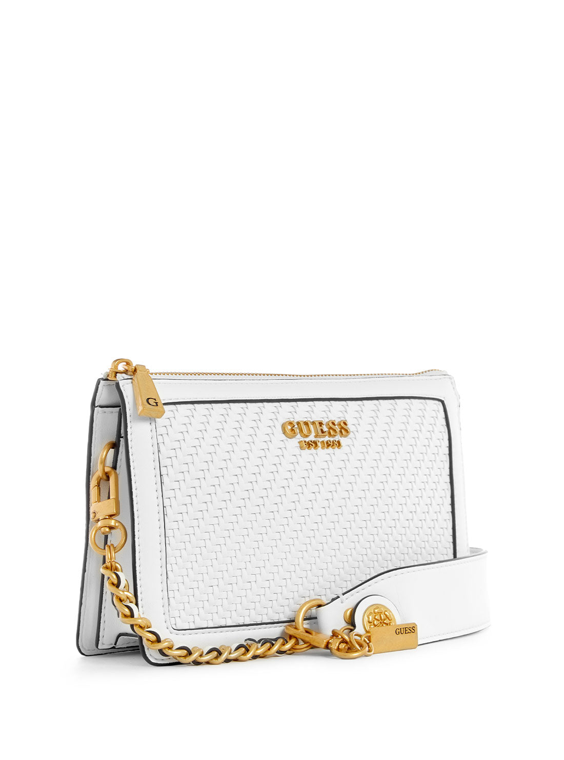 White Abey Multi Shoulder Bag | GUESS Women's handbags | side view