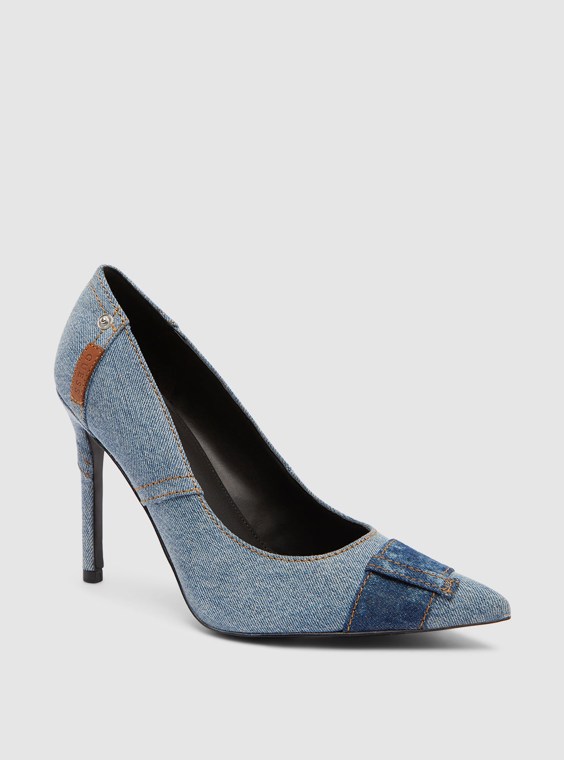 Guess purchases Metallic Blue Peeptoe Pump